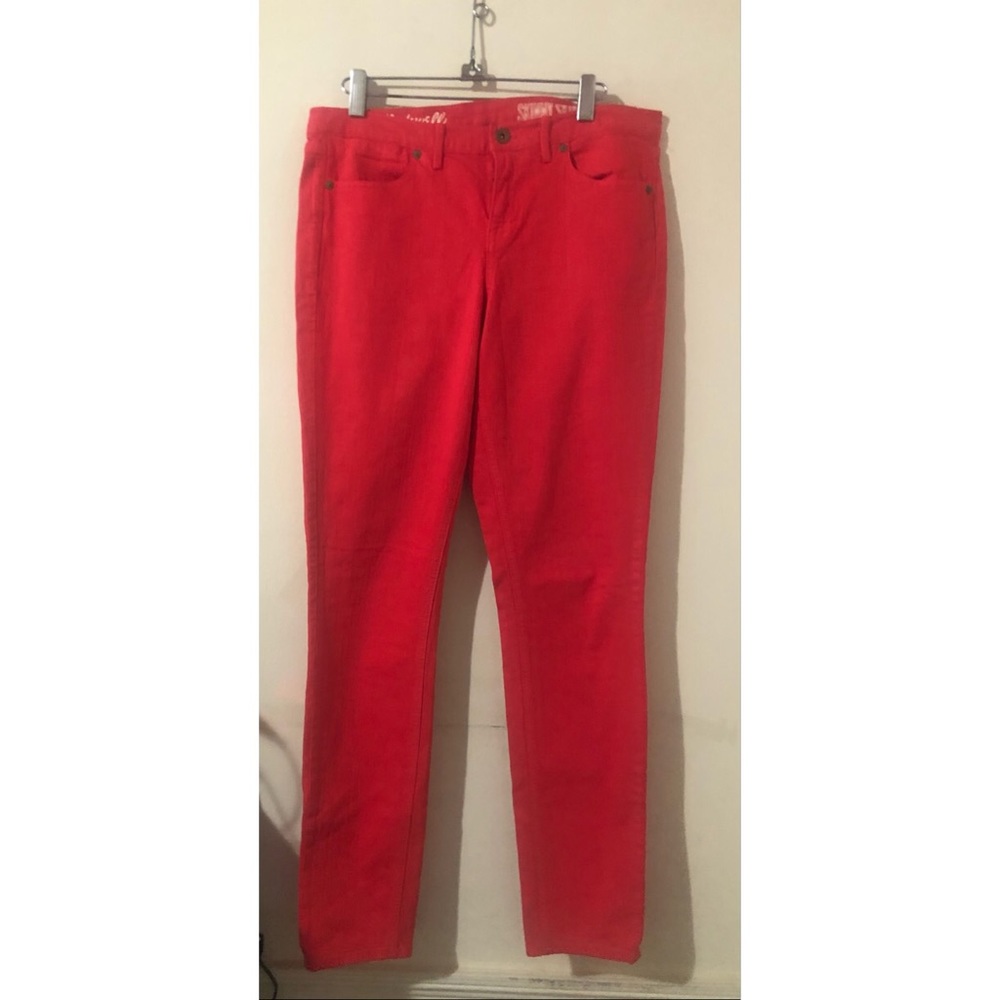 Madewell Red Skinny Jeans